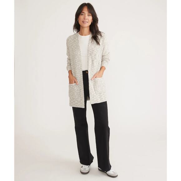 Marine Layer Womens Cabin Cardigan Oversized Chunky Knit Open Front Gray Size S - Picture 1 of 8
